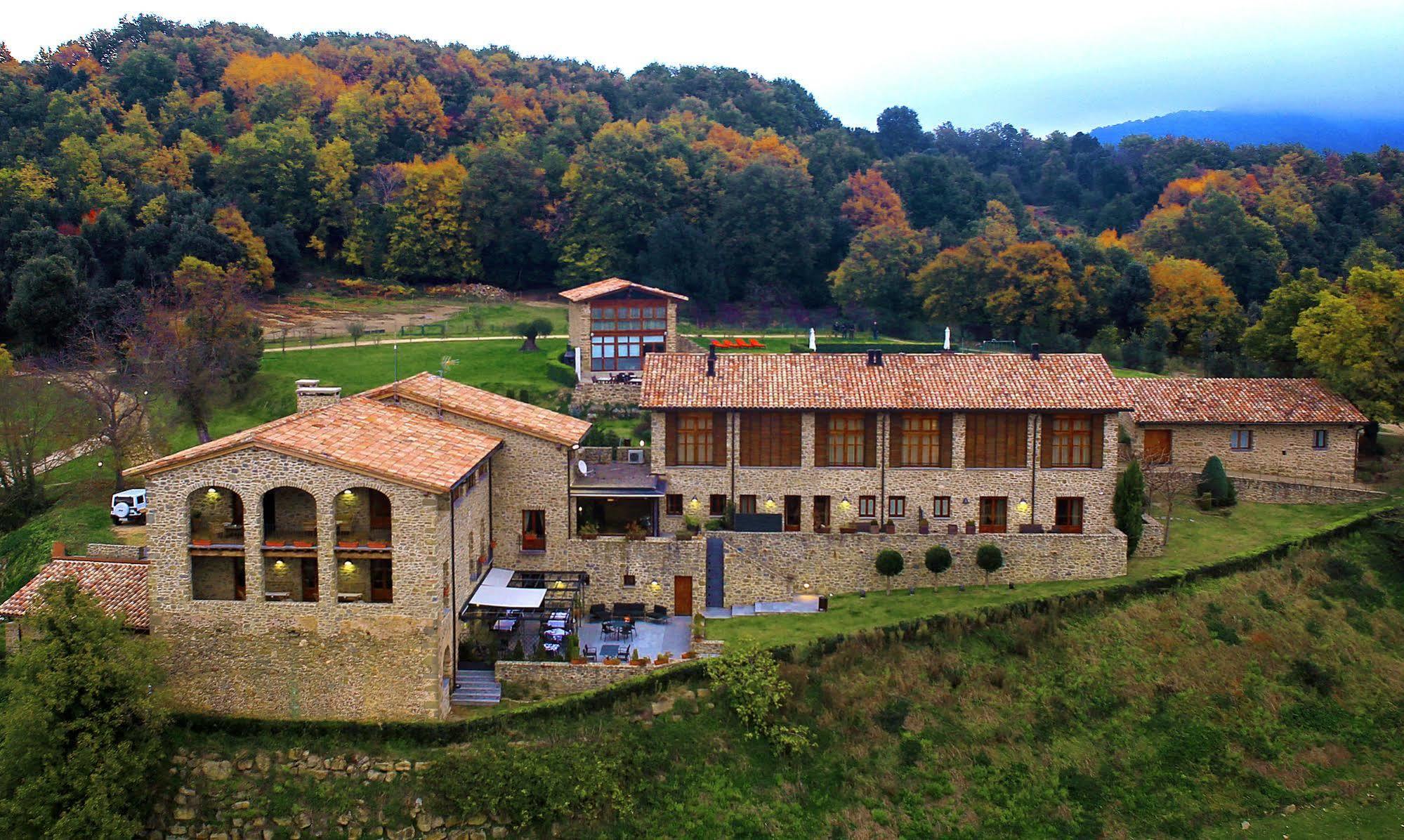 Hotel Restaurante El Ventos Sant Felíu de Pallarols Esterno foto
