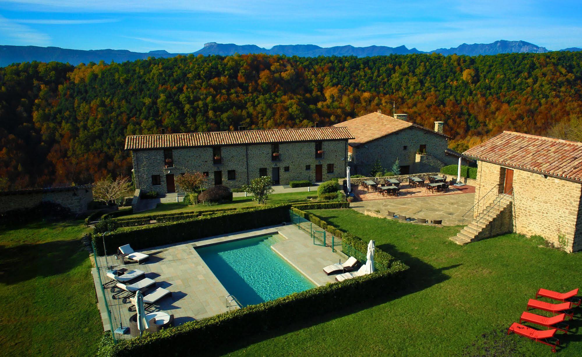 Hotel Restaurante El Ventos Sant Felíu de Pallarols Esterno foto