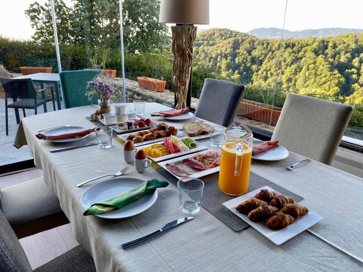 Hotel Restaurante El Ventos Sant Felíu de Pallarols Esterno foto
