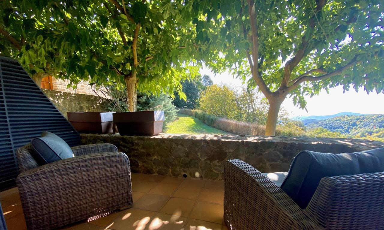 Hotel Restaurante El Ventos Sant Felíu de Pallarols Esterno foto